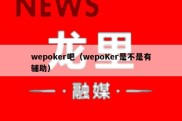 wepoker吧（wepoKer是不是有辅助）